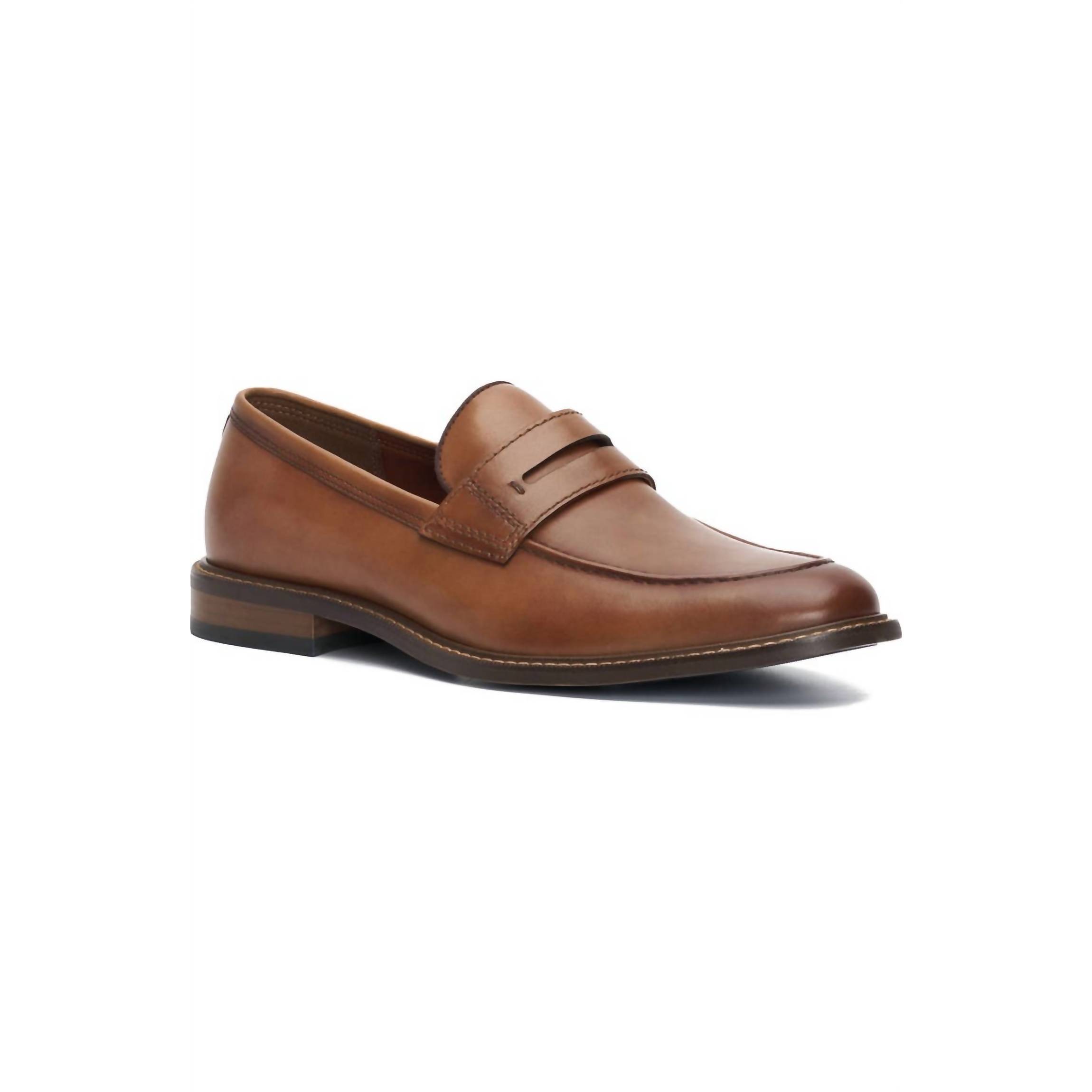 New Vince Camuto Men's Lamcy Penny Loafer In Cognac